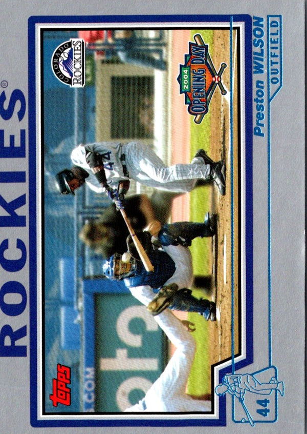 2004 Topps Opening Day Preston Wilson #85