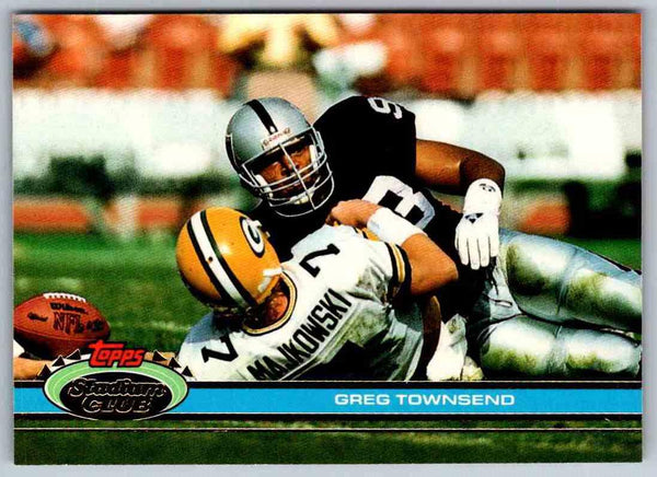 1991 Topps Stadium Club Football Greg Townsend #304