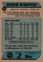 1986 Topps Dave Babych #73