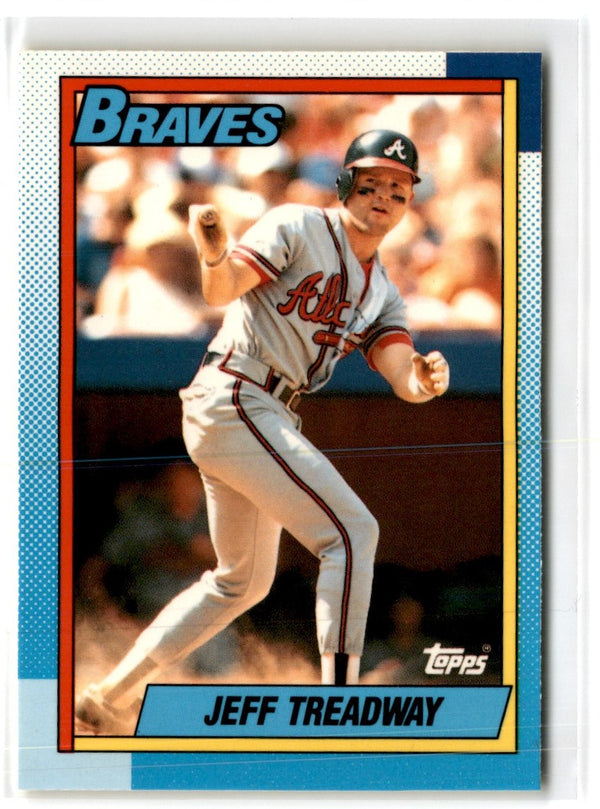 1990 Topps Tiffany Jeff Treadway #486