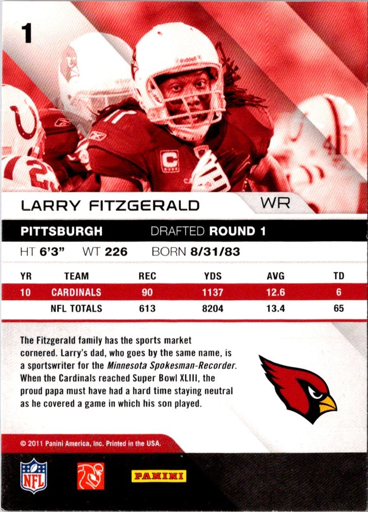 2011 Panini Absolute Memorabilia Larry Fitzgerald