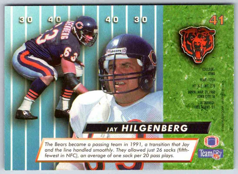 1991 Fleer Ultra Jay Hilgenberg