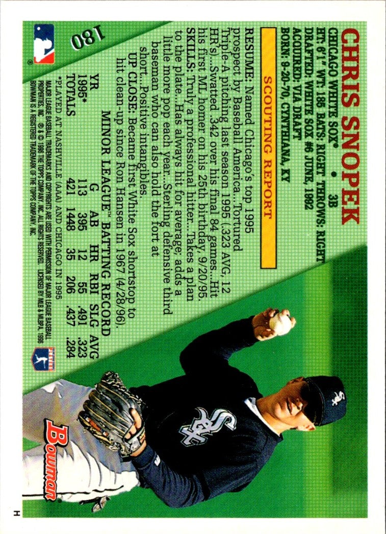 1996 Bowman Chris Snopek