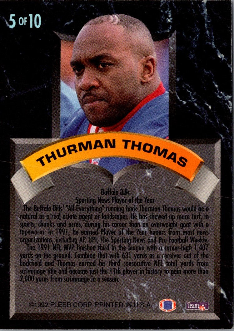 1992 Ultra Thurman Thomas