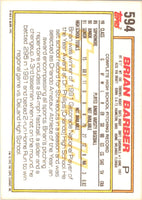 1992 Topps Brian Barber #594 Rookie