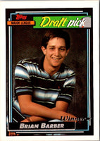 1992 Topps Brian Barber #594 Rookie