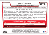 2012 Bowman Draft Picks & Prospects Orange Will Hurt #BDPP134 /250