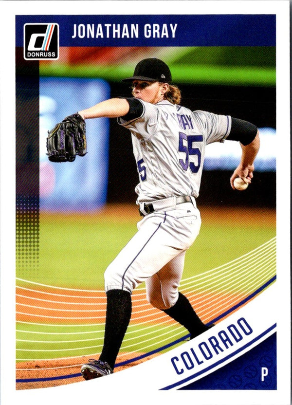 2016 Donruss Jonathan Gray #55 Rookie