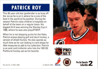 1991 Pro Set Gazette Patrick Roy #2