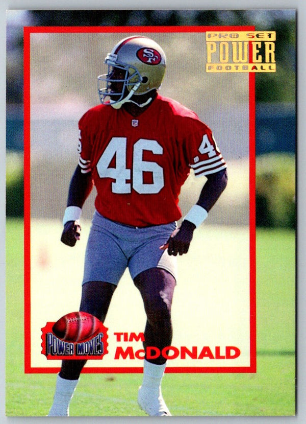 1993 Pro Set Power Moves Gold Tim McDonald #PM27