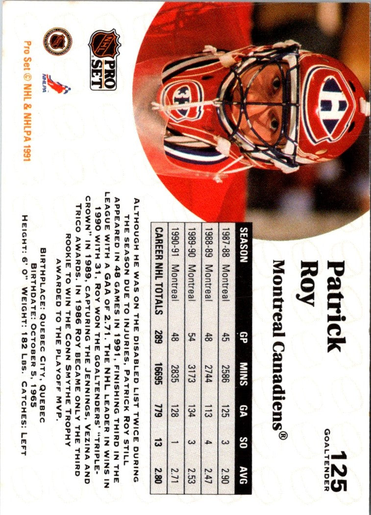 1991 Pro Set Patrick Roy