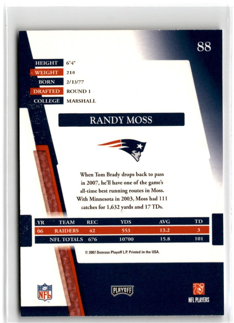 2007 Playoff Absolute Memorabilia Randy Moss