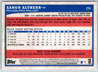 2018 Topps Big League Aaron Altherr #274