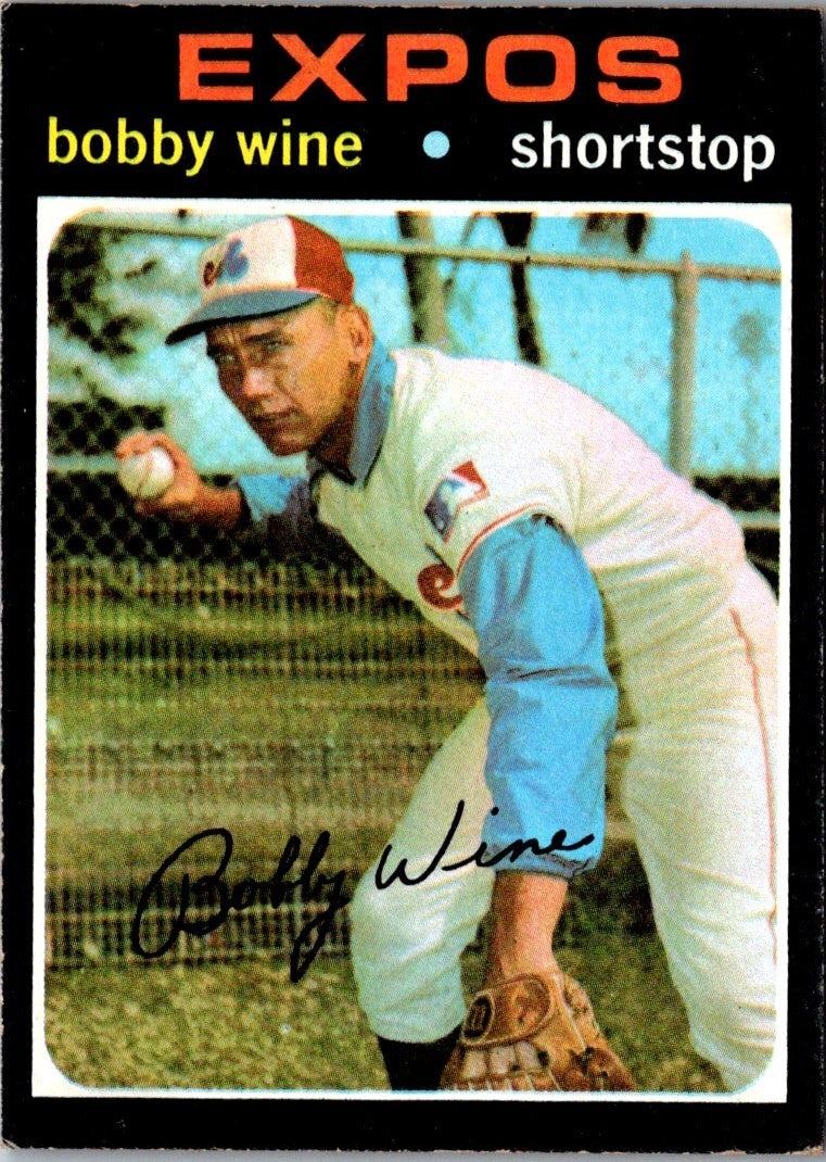 1971 Topps Bobby Wine