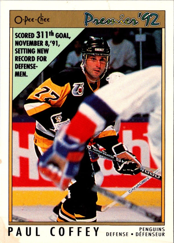 1991 O-Pee-Chee Premier Paul Coffey #79