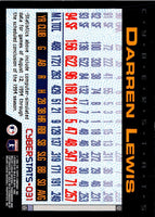 1995 Topps CyberStats (Spectralight) Darren Lewis #31