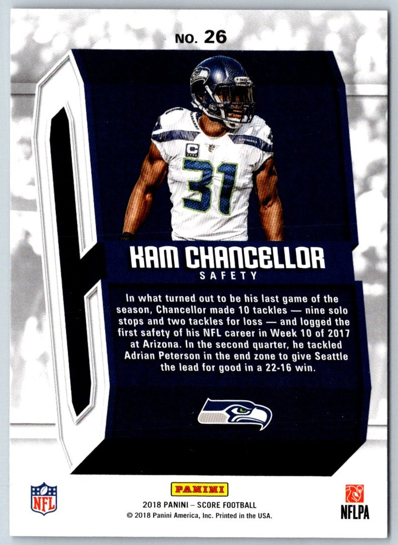 2018 Score Captains Kam Chancellor