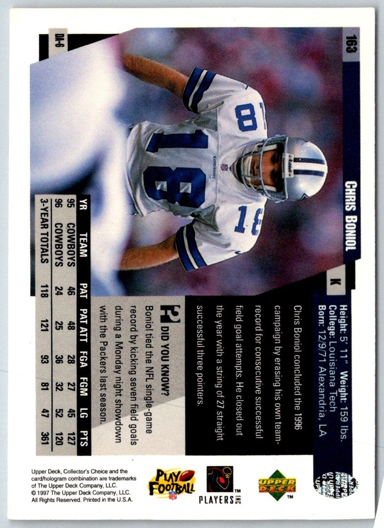 1997 Collector's Choice Chris Boniol