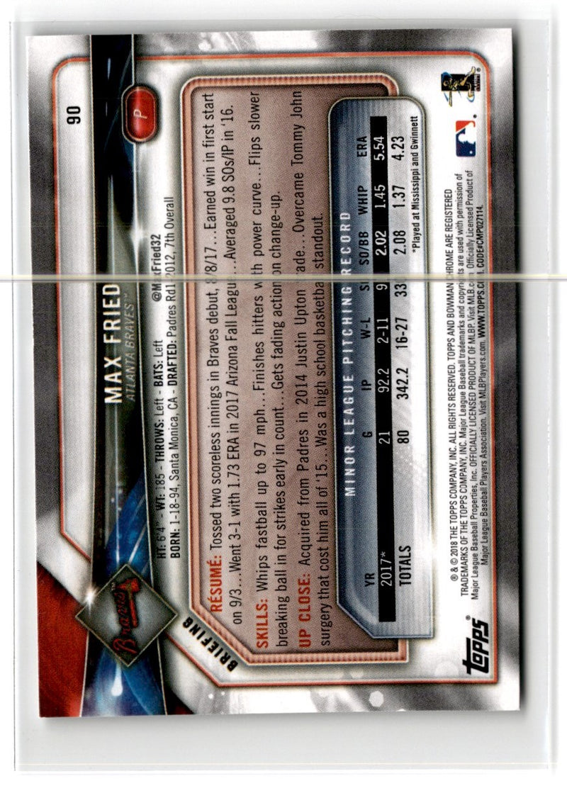2018 Bowman Max Fried