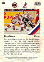 1993 Upper Deck Vitali Tomilin #278 Rookie