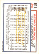 1992 Topps Gold Winners Pedro Munoz