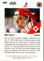 1992 Upper Deck Mike Rathje #589 Rookie