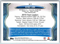 2013 Topps Detroit Lions #97