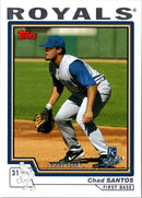 2004 Topps Traded & Rookies Chad Santos