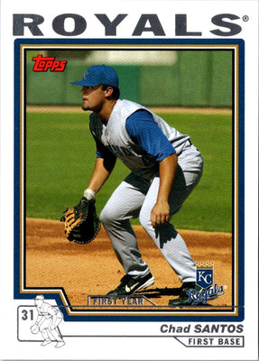 2004 Topps Traded & Rookies Chad Santos #T203 Rookie