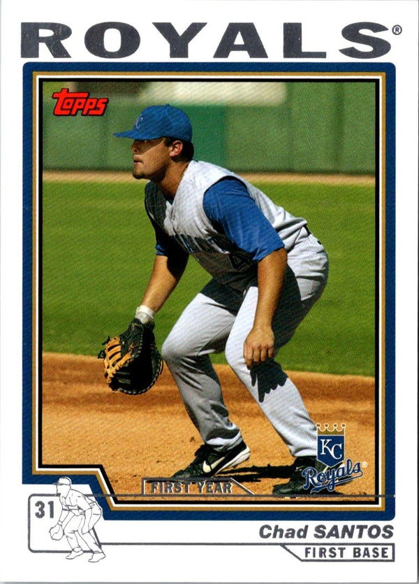 2004 Topps Traded & Rookies Chad Santos #T203 Rookie