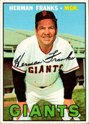 1967 Topps Herman Franks