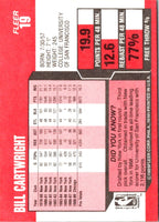 1989 Fleer Bill Cartwright #19