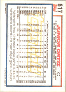 1992 Topps Junior Ortiz