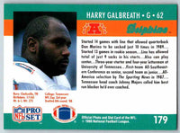 1990 Pro Set Harry Galbreath #179 Rookie