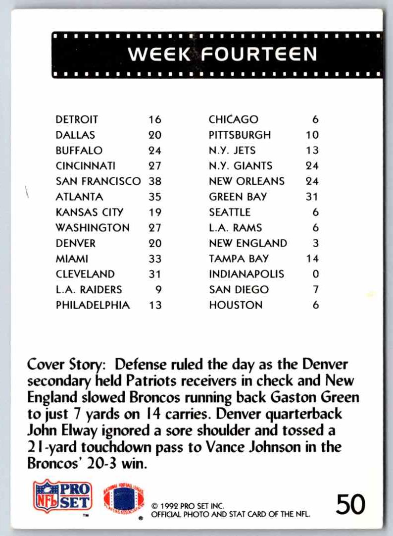 1990 Proset Week Fourteen