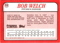 1988 Topps Revco League Leaders Bob Welch #15