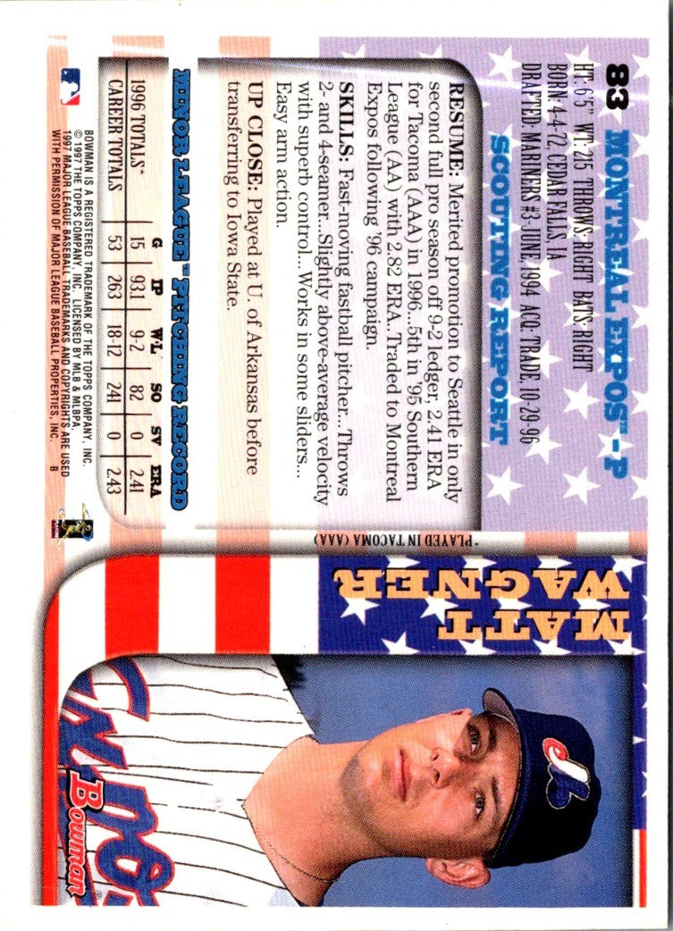 1997 Bowman International Matt Wagner