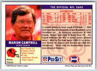 1989 NFL Proset Marion Campbell #16