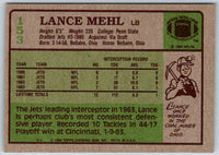 1985 Topps Lance Mehl #153