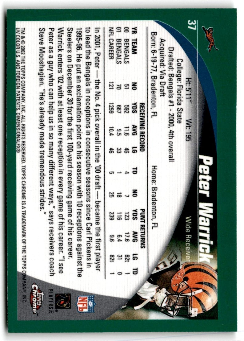 2002 Topps Chrome Peter Warrick