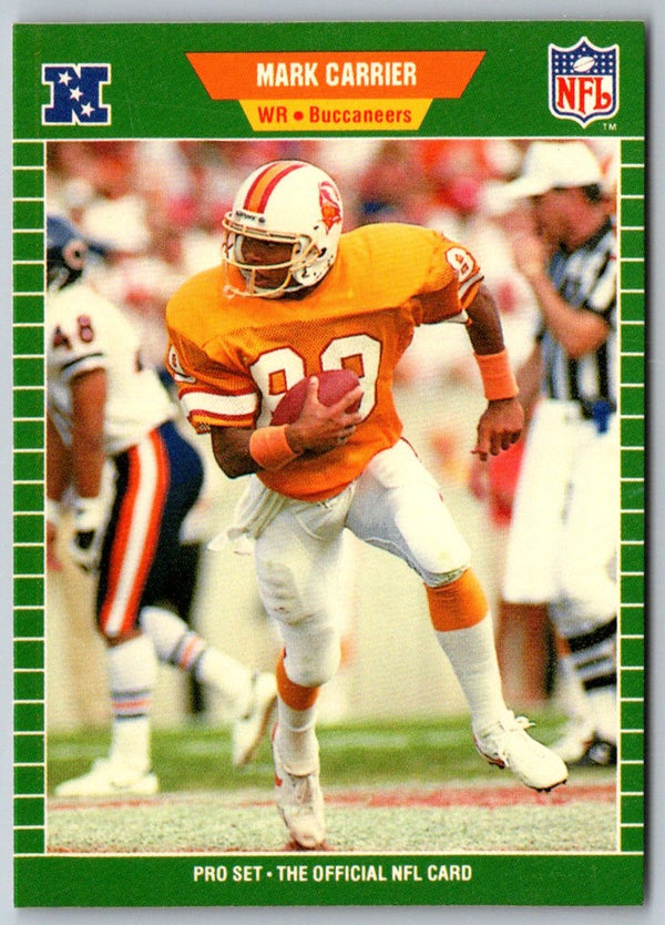 1989 Pro Set Mark Carrier #409 Rookie