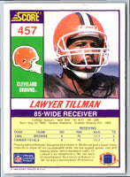 1990 Score Lawyer Tillman #457 Rookie