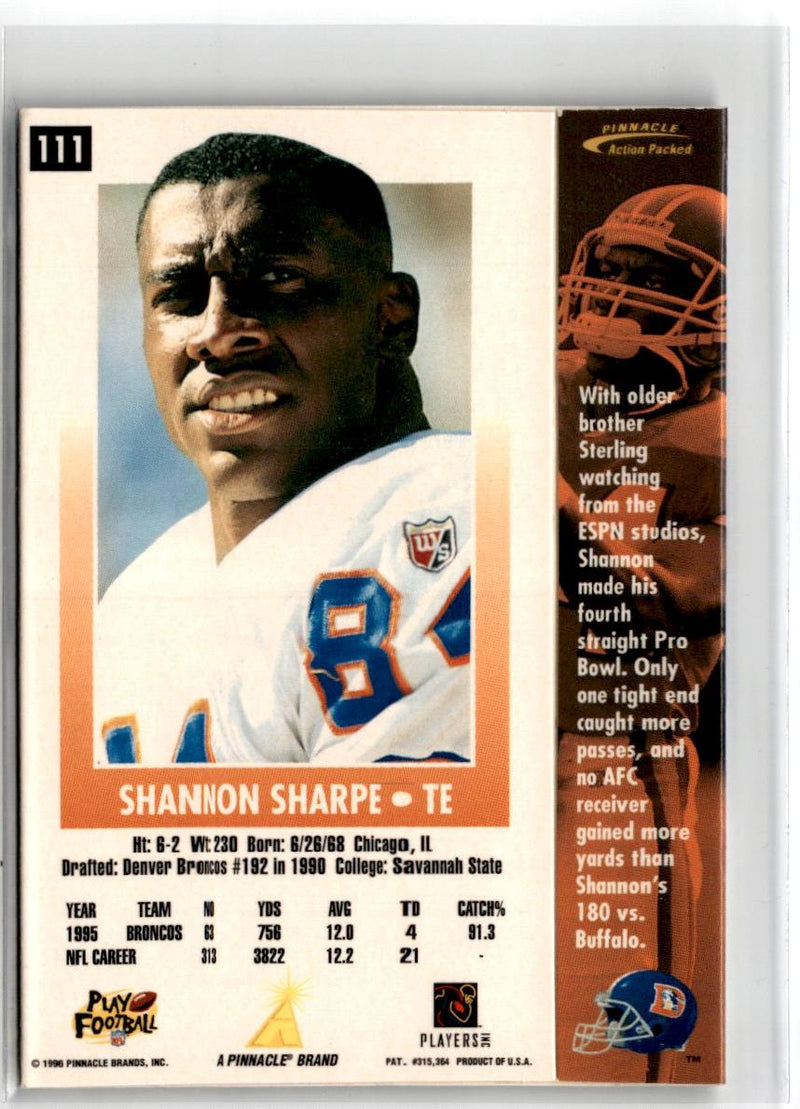 1996 Action Packed Shannon Sharpe