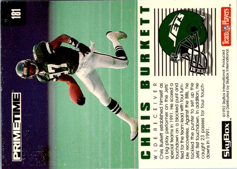 1992 Skybox Impact Chris Burkett