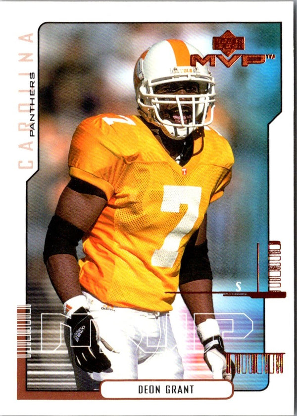 2000 Upper Deck MVP Deon Grant #196 Rookie