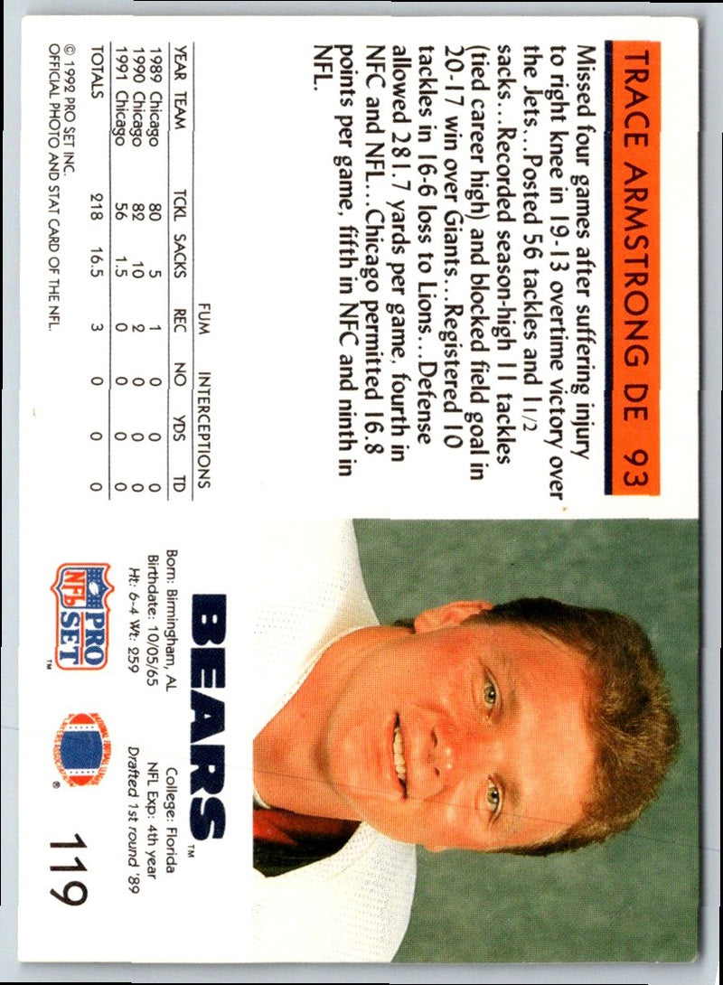 1992 Pro Set Trace Armstrong