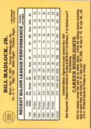 1985 Donruss Bill Madlock