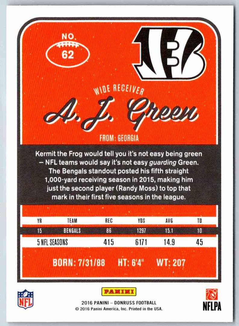 2016 Donruss A.J. Green