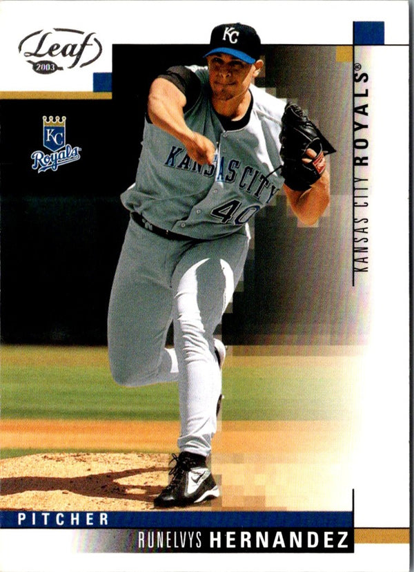 2003 Leaf Runelvys Hernandez #54