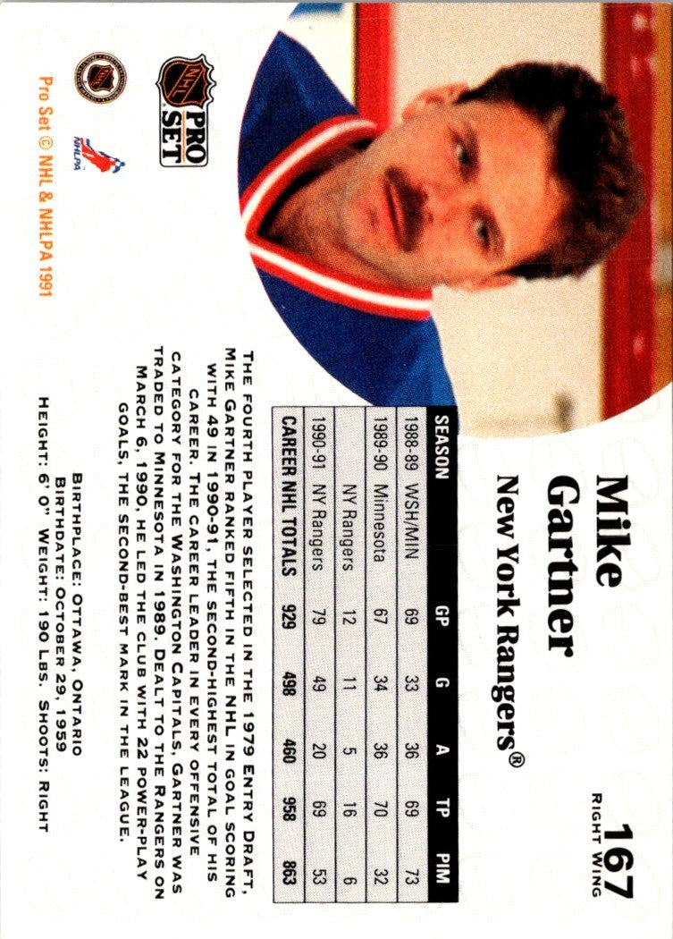 1991 Pro Set Mike Gartner
